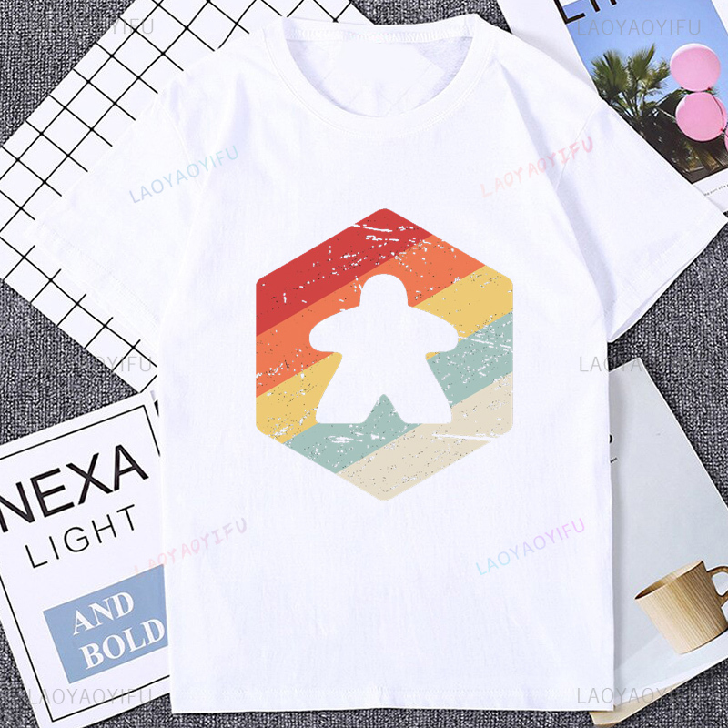 Board Game China - Kawaii Meeple Board Game Player Tshirt