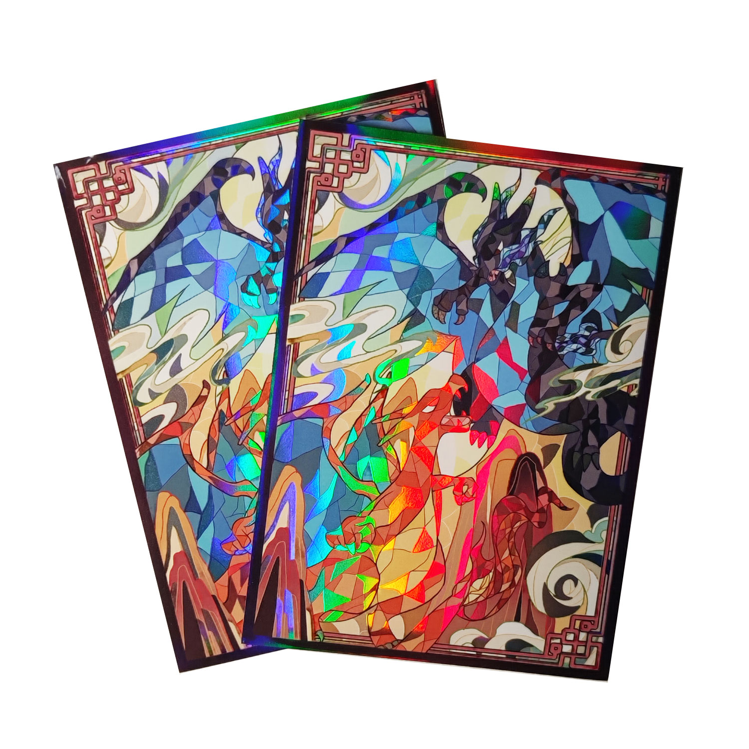 Board Game Illustration - 60ct голографические рукава для карт 66x91