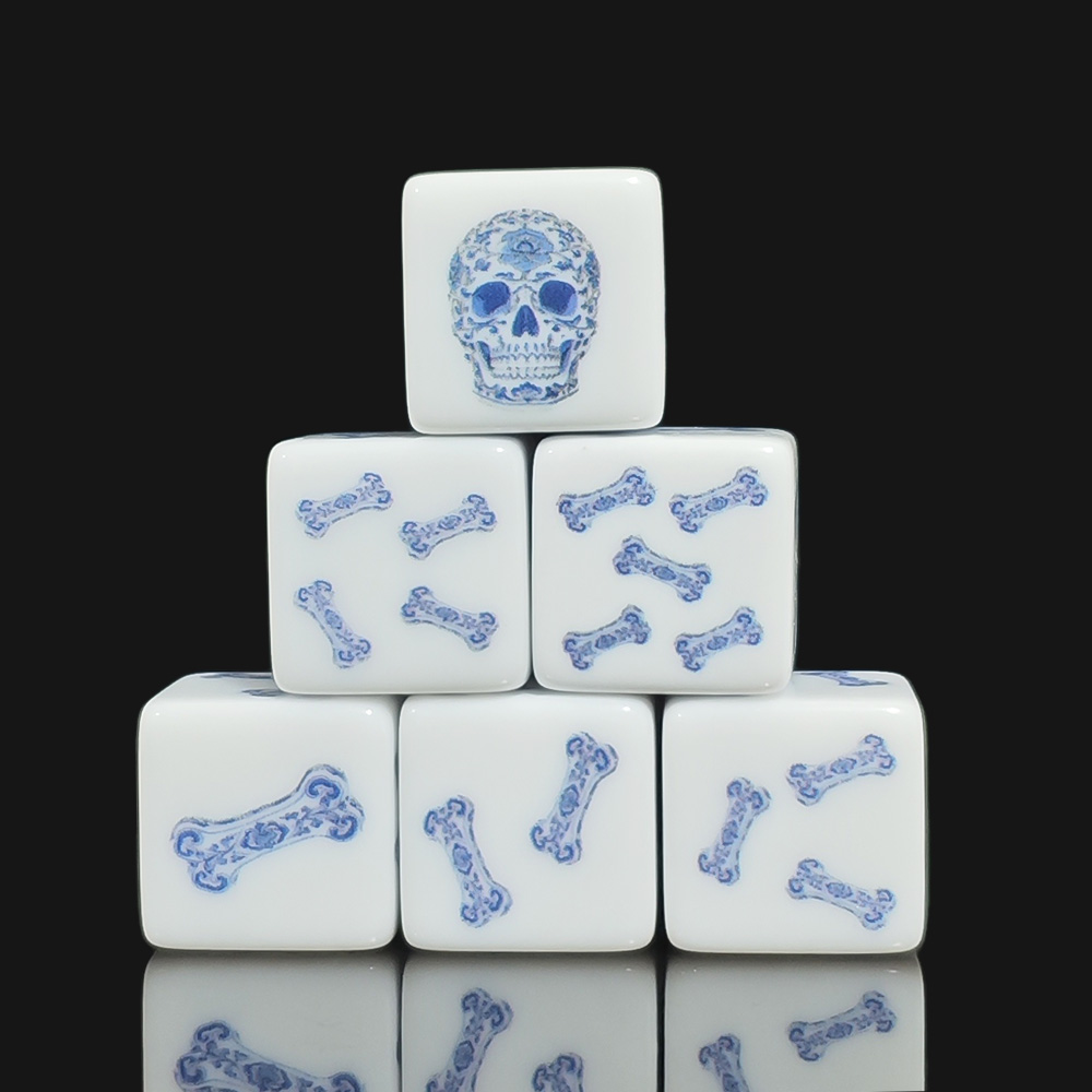 Board Game Print - Набор из 12 акриловых игральных кубиков