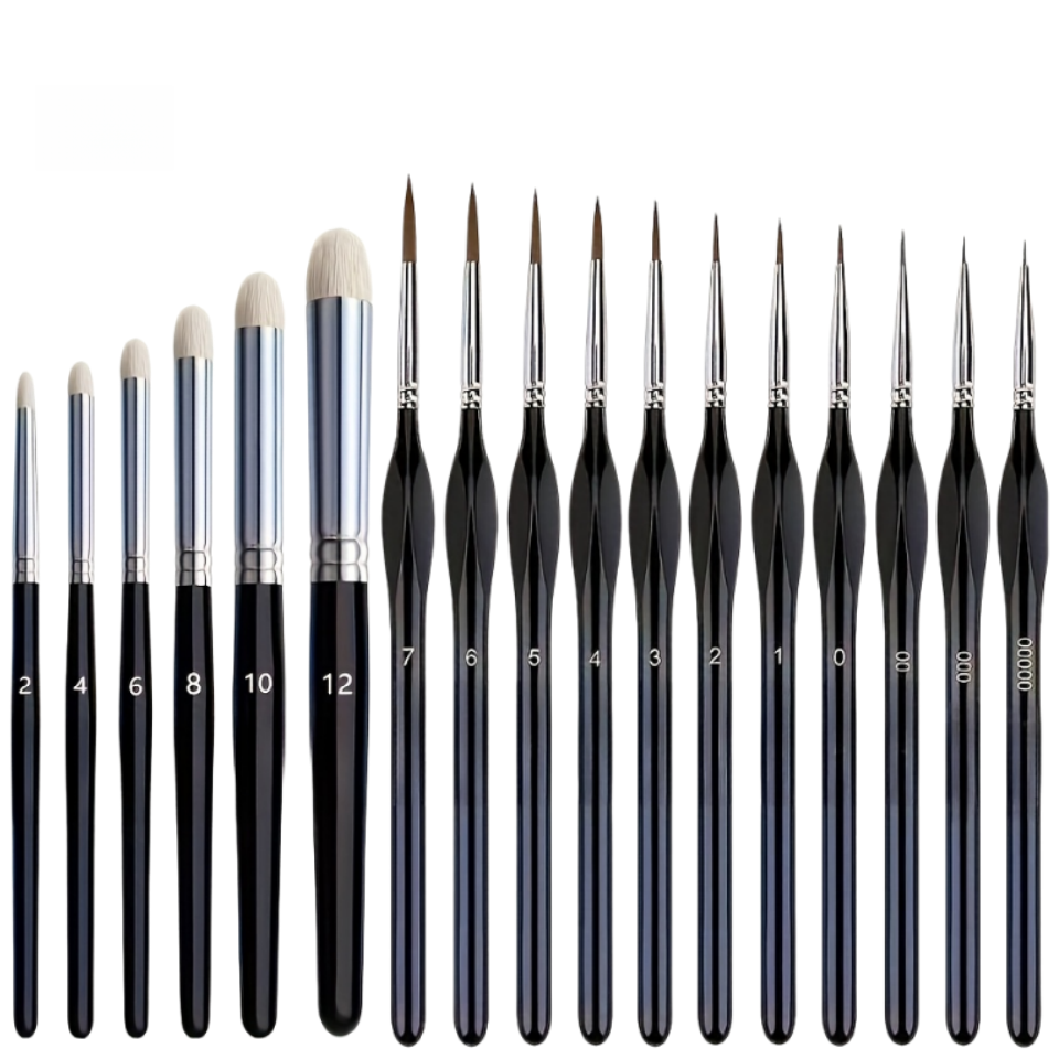 Miniature Painting Set - Набор миниатюрных кистей для рисования, кисти