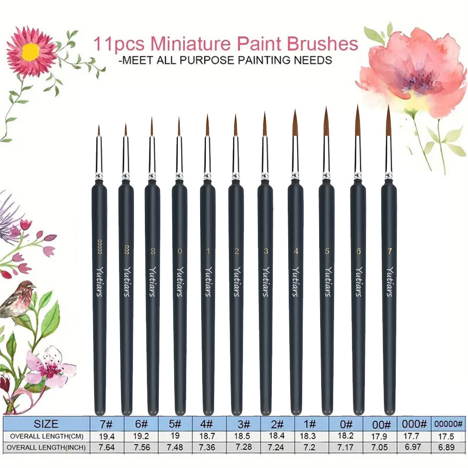 11/22 шт. набор миниатюрных ки – обзор и цена Miniature Painting Set