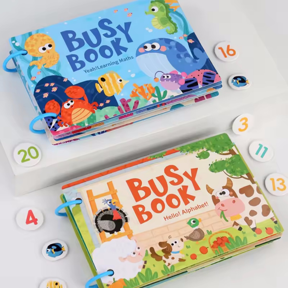 Бизи-книжка-наклейка, тихая кн – обзор и цена Board Game English For Kids