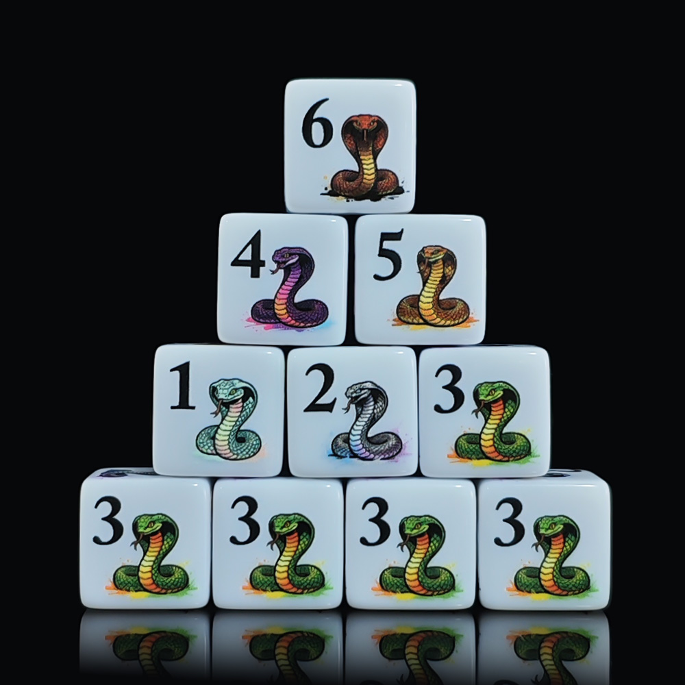 12 шт. акриловых игральных куб – обзор и цена Board Game Print