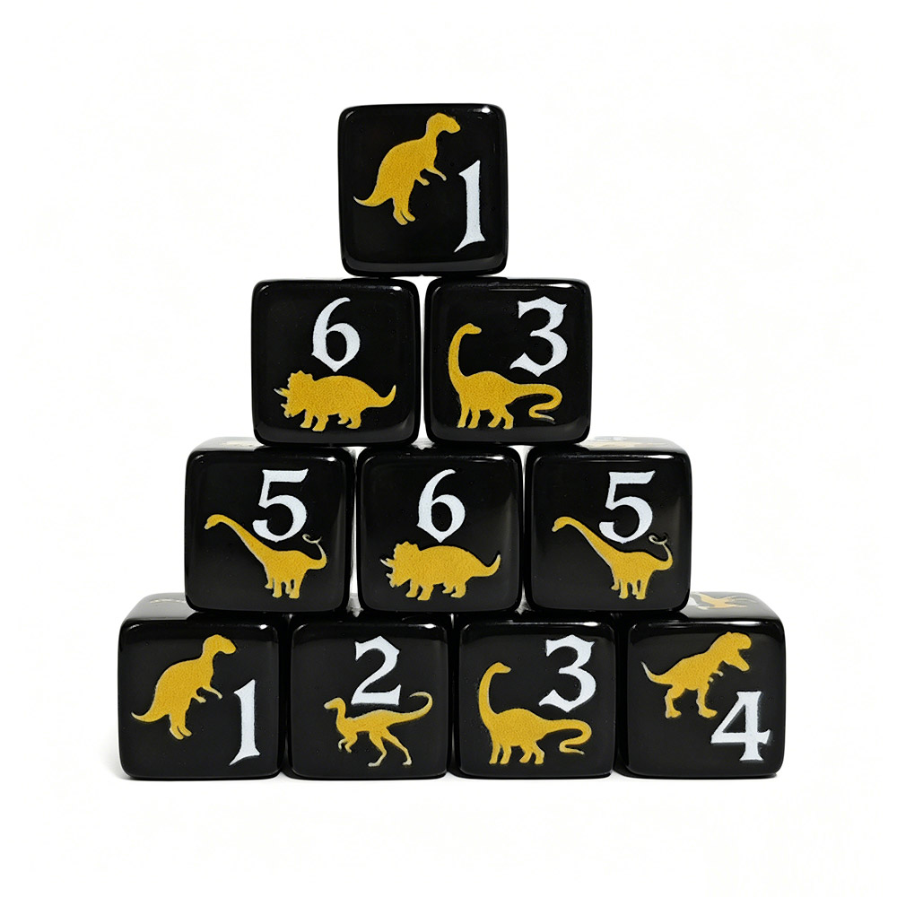 Набор из 12 акриловых игральны – обзор и цена Board Game Print