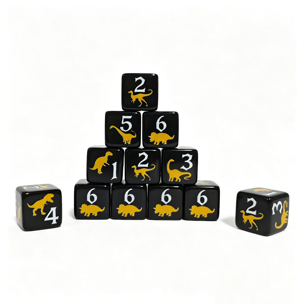 Набор из 12 акриловых игральны – обзор и цена Board Game Print