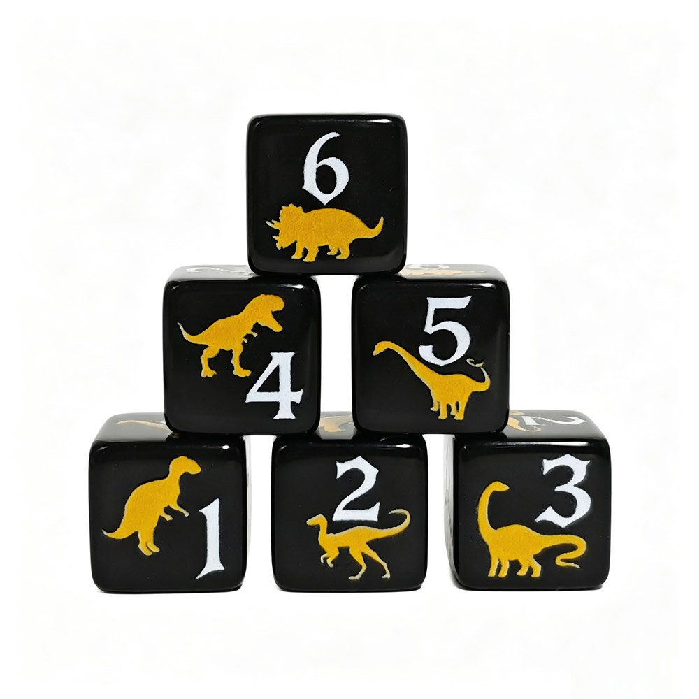 Набор из 12 акриловых игральны – обзор и цена Board Game Print