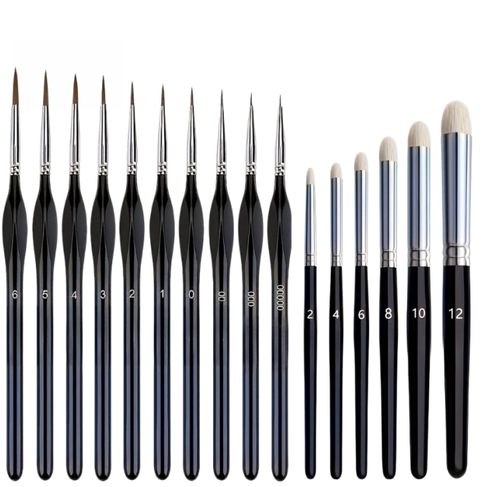 Набор миниатюрных кистей для р – обзор и цена Miniature Painting Set