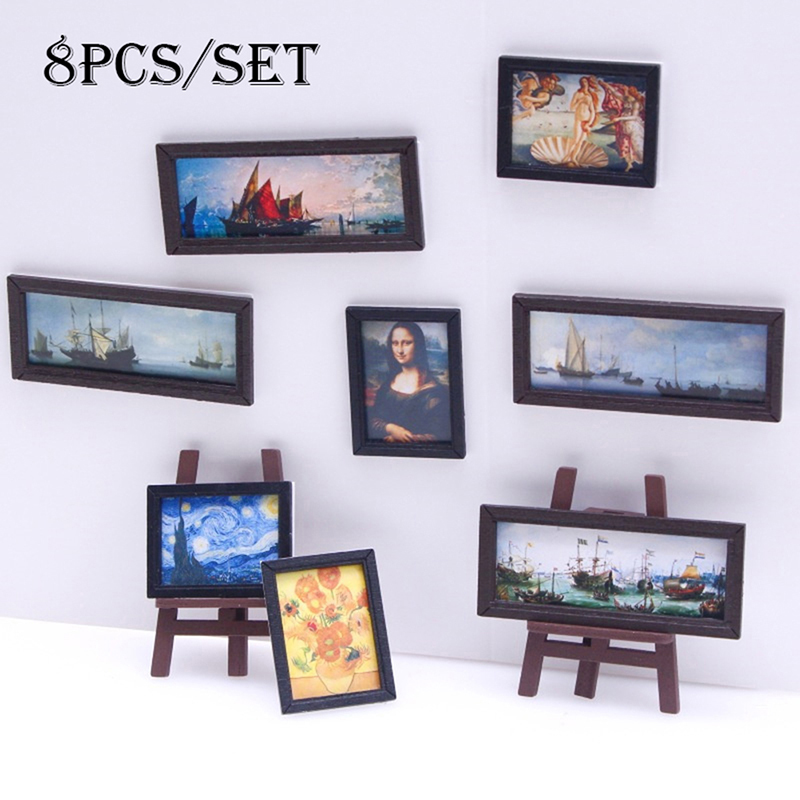 8 шт./компл. 1:12 миниатюрный  – обзор и цена Miniature Painting Set