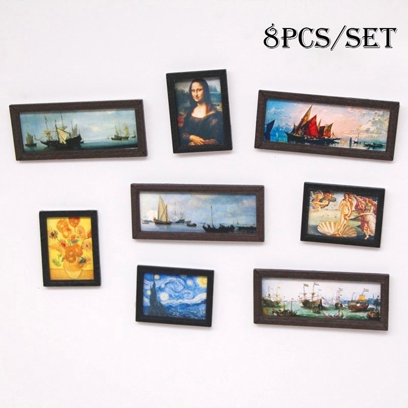 8 шт./компл. 1:12 миниатюрный  – обзор и цена Miniature Painting Set
